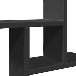 vidaXL Wall Shelves 2 pcs Black 50x12x50 cm Engineered Wood