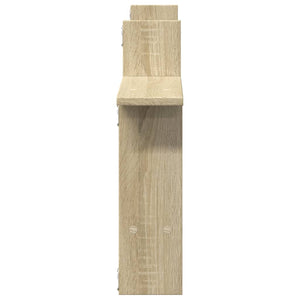 vidaXL Wall Shelves 2 pcs Sonoma Oak 50x12x50 cm Engineered Wood