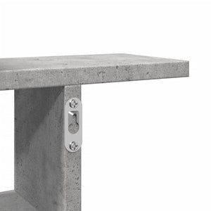 vidaXL Wall Shelves 2 pcs Concrete Grey 50x12x50 cm Engineered Wood