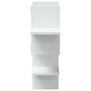 vidaXL Wall Shelf White 124.5x18x60.5 cm Engineered Wood