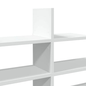 vidaXL Wall Shelf White 124.5x18x60.5 cm Engineered Wood