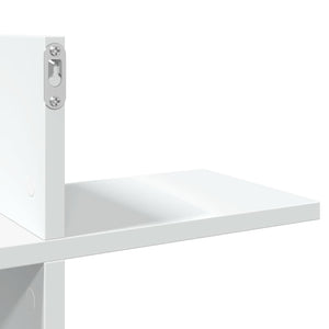 vidaXL Wall Shelf White 124.5x18x60.5 cm Engineered Wood