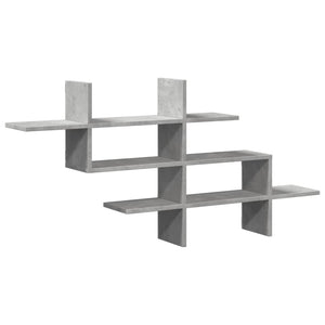 vidaXL Wall Shelf Concrete Grey 124.5x18x60.5 cm Engineered Wood