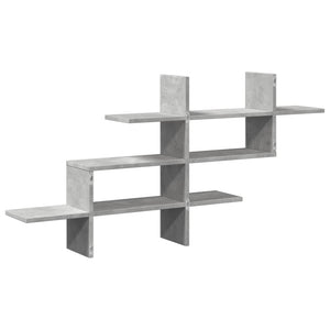 vidaXL Wall Shelf Concrete Grey 124.5x18x60.5 cm Engineered Wood