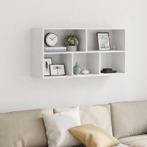 vidaXL Wall Shelf White 100x25x50 cm Engineered Wood