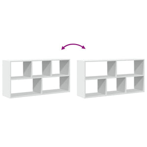 vidaXL Wall Shelf White 100x25x50 cm Engineered Wood