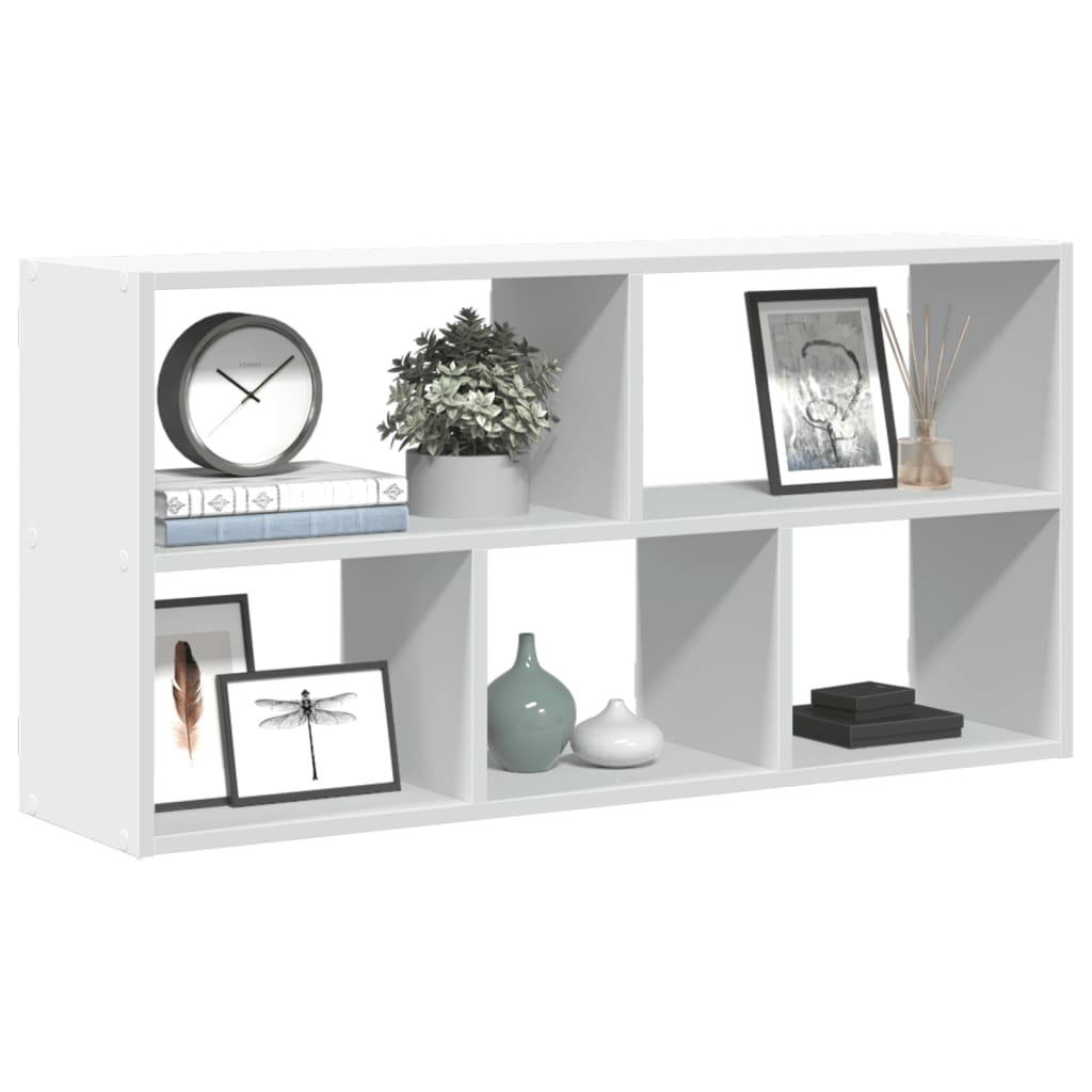 vidaXL Wall Shelf White 100x25x50 cm Engineered Wood