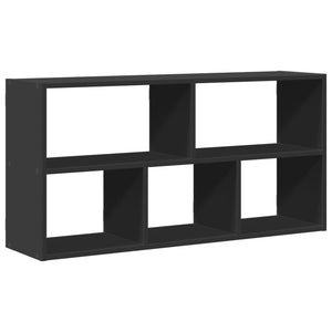 vidaXL Wall Shelf Black 100x25x50 cm Engineered Wood