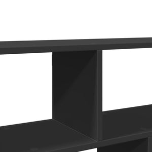 vidaXL Wall Shelf Black 100x25x50 cm Engineered Wood