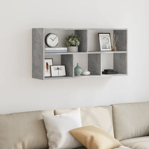 vidaXL Wall Shelf Concrete Grey 100x25x50 cm Engineered Wood