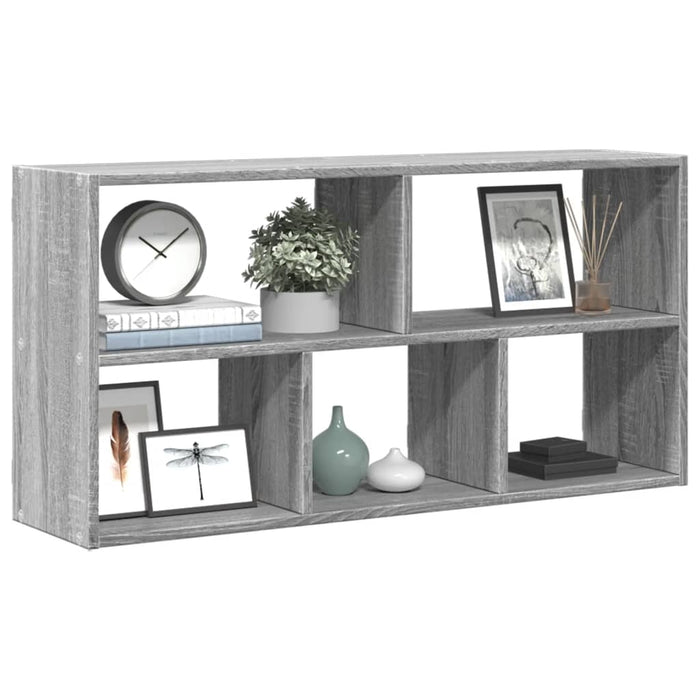 vidaXL Wall Shelf Grey Sonoma 100x25x50 cm Engineered Wood