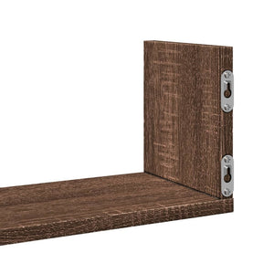 vidaXL Wall Shelves 3 pcs Brown Oak 80x18x18 cm Engineered Wood