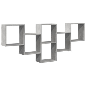 vidaXL Wall Shelf Concrete Grey 159x18x66 cm Engineered Wood