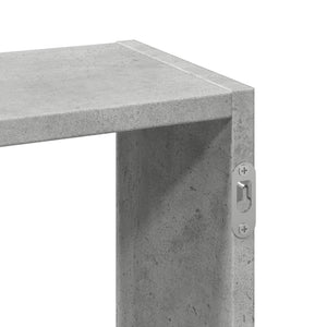 vidaXL Wall Shelf Concrete Grey 159x18x66 cm Engineered Wood