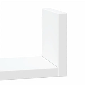 vidaXL Wall Shelf 3 pcs White Engineered Wood