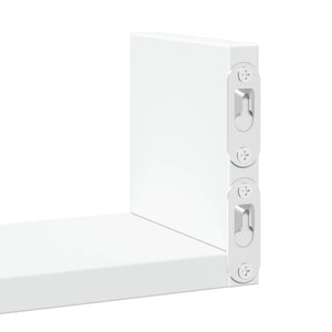 vidaXL Wall Shelf 3 pcs White Engineered Wood