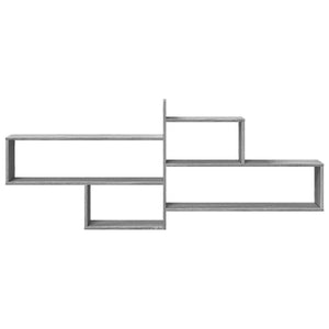 vidaXL Wall Shelf Grey Sonoma 167.5x18x68 cm Engineered Wood