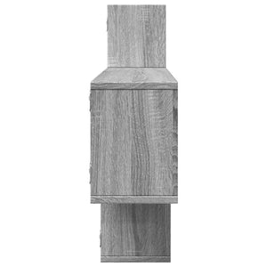 vidaXL Wall Shelf Grey Sonoma 167.5x18x68 cm Engineered Wood