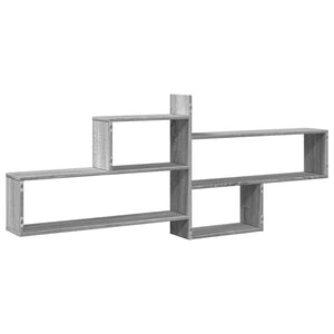 vidaXL Wall Shelf Grey Sonoma 167.5x18x68 cm Engineered Wood