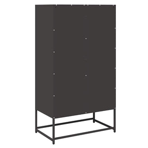 vidaXL Highboard Black 68x39x123 cm Steel