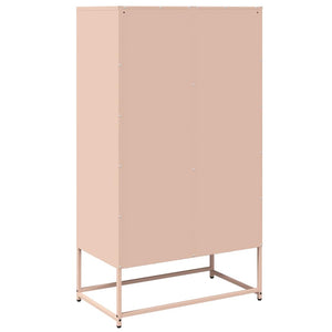 vidaXL Highboard Pink 68x39x123 cm Steel