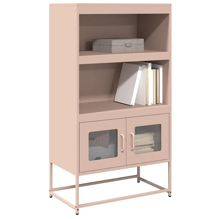 vidaXL Highboard Pink 68x39x123 cm Steel