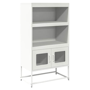 vidaXL Highboard White 68x39x123 cm Steel