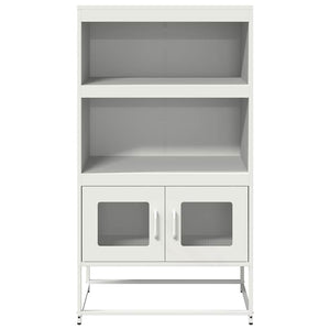 vidaXL Highboard White 68x39x123 cm Steel