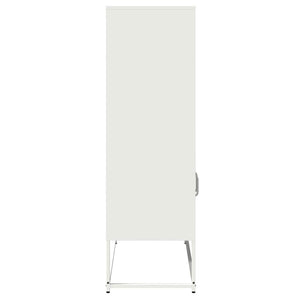 vidaXL Highboard White 68x39x123 cm Steel