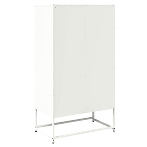 vidaXL Highboard White 68x39x123 cm Steel