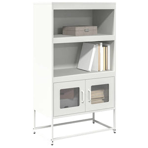 vidaXL Highboard White 68x39x123 cm Steel