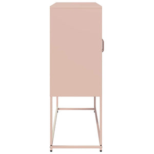 vidaXL Sideboard Pink 100.5x39x107 cm Cold-rolled Steel