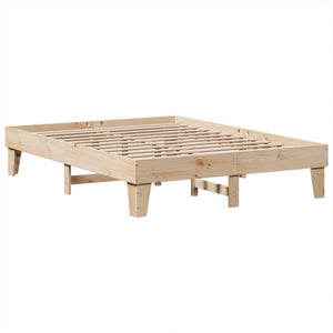 vidaXL Bed Frame without Mattress 140x190 cm Solid Wood Pine