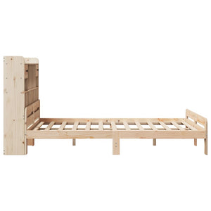 vidaXL Bookcase Bed without Mattress 140x200 cm Solid Wood Pine