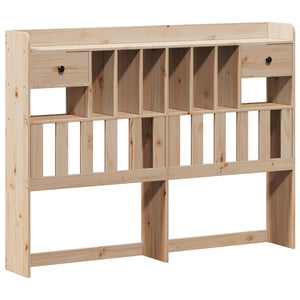 vidaXL Bookcase Bed without Mattress 140x190 cm Solid Wood Pine