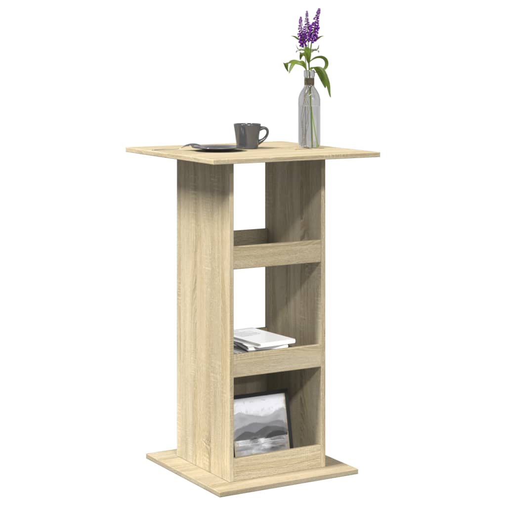 vidaXL Bar Table with Storage Sonoma Oak 60x60x102 cm Engineered Wood