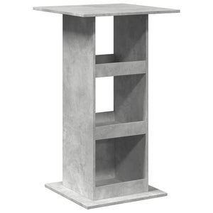 vidaXL Bar Table with Storage Concrete Grey 60x60x102 cm Engineered Wood