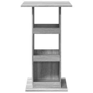 vidaXL Bar Table with Storage Grey Sonoma 60x60x102 cm Engineered Wood