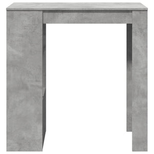 vidaXL Bar Table with Racks Concrete Grey 102x50x103.5 cm Engineered Wood