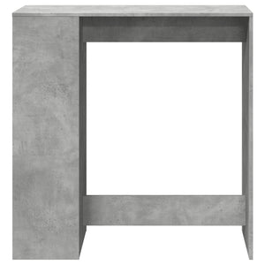 vidaXL Bar Table with Racks Concrete Grey 101x40x103.5 cm Engineered Wood