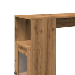 vidaXL Bar Table with Racks Artisan Oak 101x40x103.5 cm Engineered Wood