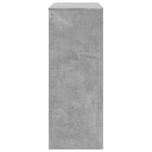 vidaXL Bar Table with Racks Concrete Grey 90x40x103.5 cm Engineered Wood