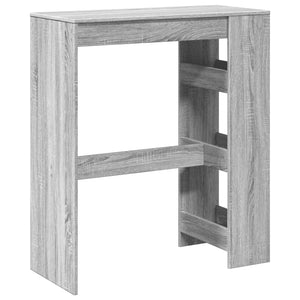 vidaXL Bar Table with Racks Grey Sonoma 90x40x103.5 cm Engineered Wood