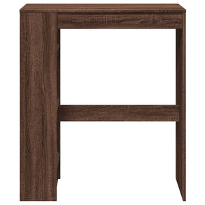 vidaXL Bar Table with Racks Brown Oak 90x40x103.5 cm Engineered Wood