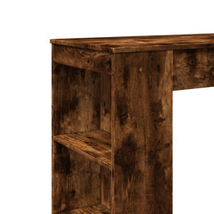 vidaXL Bar Table with Racks Smoked Oak 95x47x103.5 cm Engineered Wood