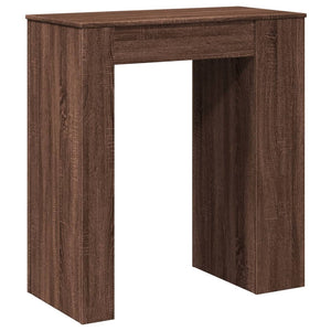 vidaXL Bar Table with Racks Brown Oak 95x47x103.5 cm Engineered Wood