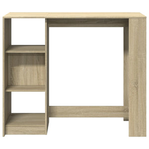 vidaXL Bar Table with Shelf Sonoma Oak 124x46x103.5 cm Engineered Wood