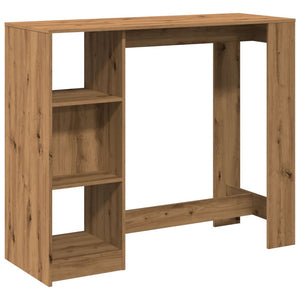 vidaXL Bar Table with Shelf Artisan Oak 124x46x103.5 cm Engineered Wood