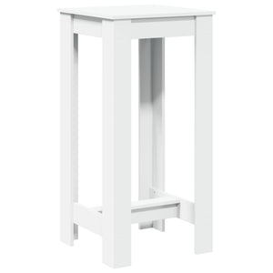 vidaXL Bar Table White 51x50x103.5 cm Engineered Wood