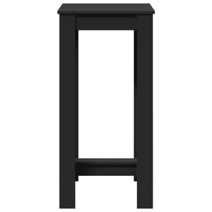 vidaXL Bar Table Black 51x50x103.5 cm Engineered Wood